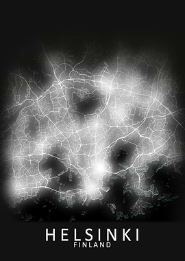 Helsinki Finland City Map
