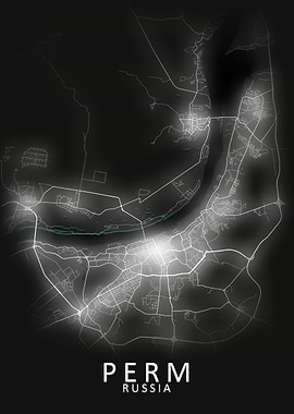Perm Russia City Map