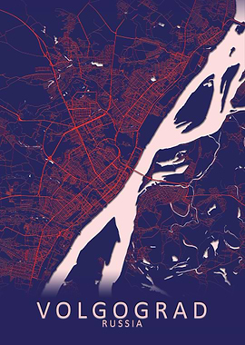 Volgograd Russia City Map