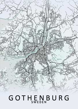 Gothenburg Sweden City Map