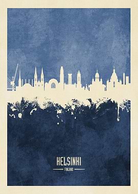 Helsinki Finland Skyline