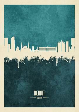 Beirut Lebanon Skyline