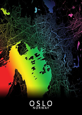 Oslo Norway City Map