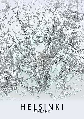 Helsinki Finland City Map