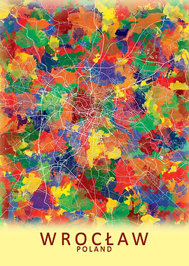 Wroclaw Poland City Map