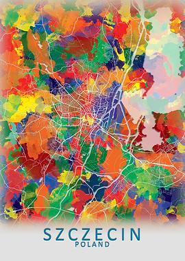 Szczecin Poland City Map
