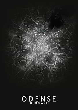 Odense Denmark City Map