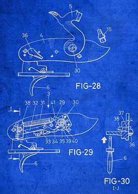 Vintage Gun Lock Patent