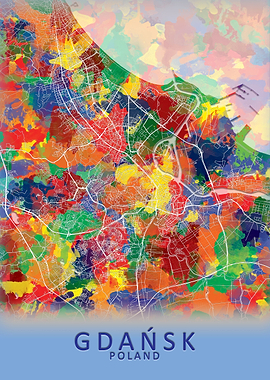 Gdansk Poland City Map