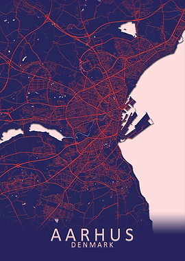 Aarhus Denmark City Map