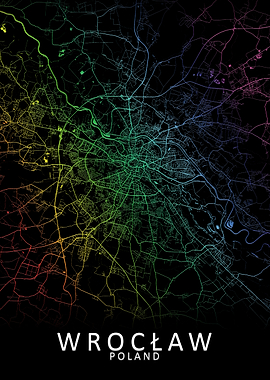 Wroclaw Poland City Map