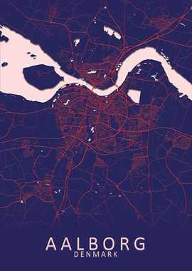 Aalborg Denmark City Map