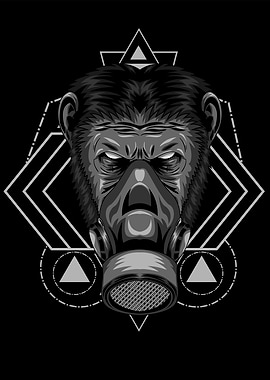 APES SCARED GEOMETRIC