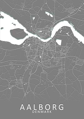 Aalborg Denmark City Map