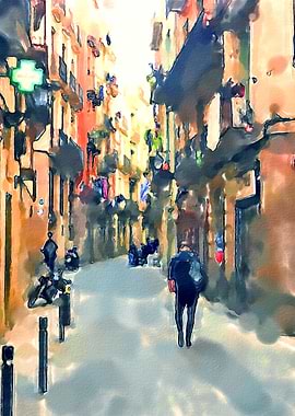 Barcelona Watercolor 3