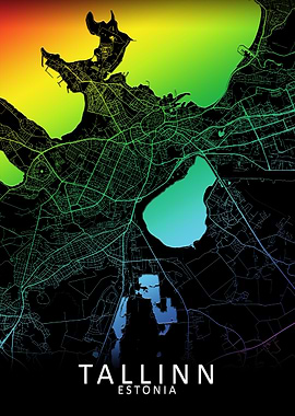 Tallinn Estonia City Map