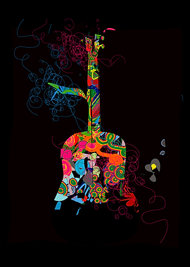 graphic guitar