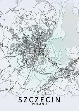 Szczecin Poland City Map
