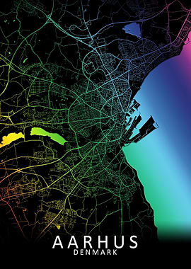 Aarhus Denmark City Map