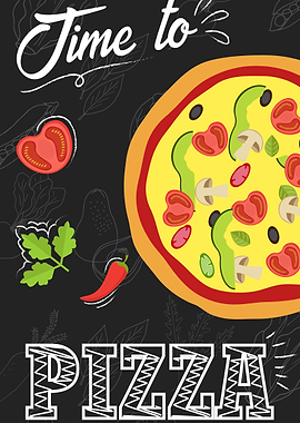 Time to pizza Poster