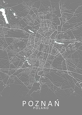 Poznan Poland City Map