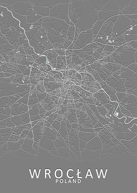 Wroclaw Poland City Map