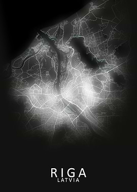 Riga Latvia City Map