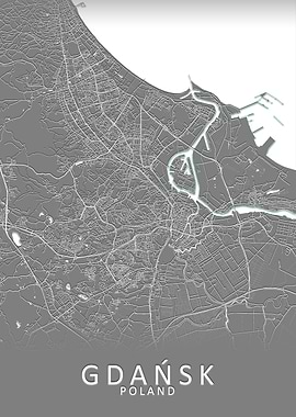 Gdansk Poland City Map