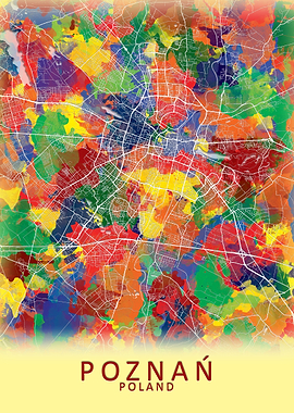 Poznan Poland City Map