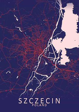 Szczecin Poland City Map
