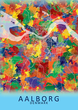 Aalborg Denmark City Map