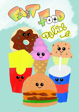 Fast Food family portrait