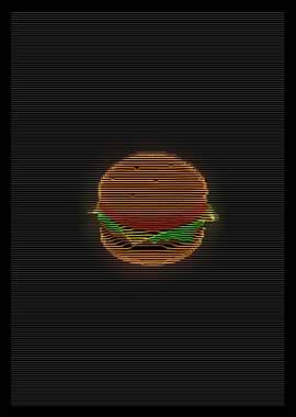 Retro Burger Lines
