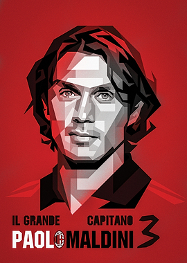paolo maldini popart