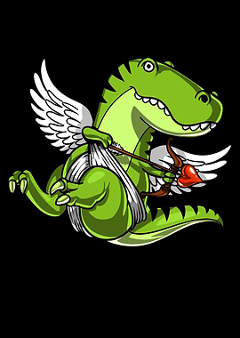 T Rex Dinosaur Cupid