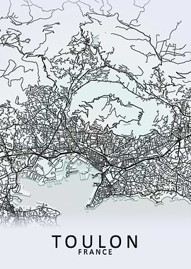 Toulon France City Map
