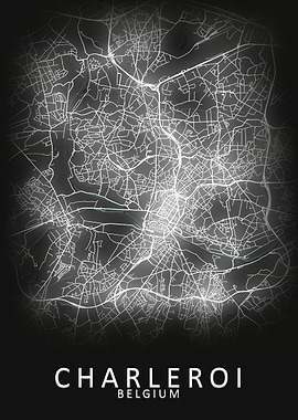 Charleroi Belgium City Map