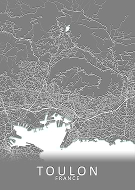 Toulon France City Map