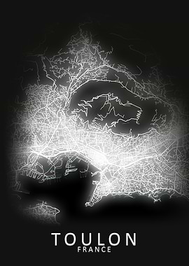 Toulon France City Map