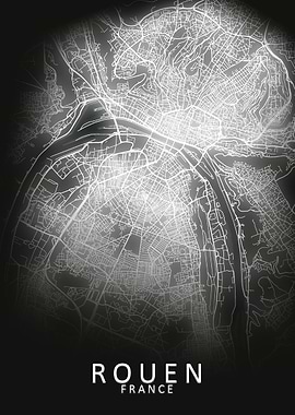 Rouen France City Map