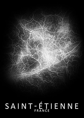 Saint Etienne France Map
