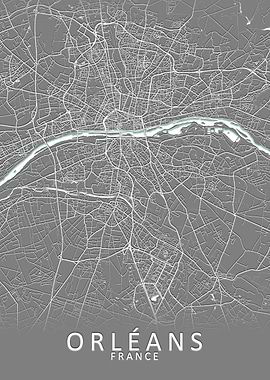 Orleans France City Map