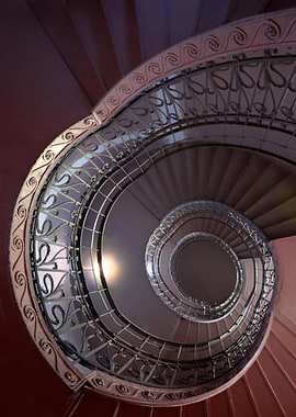 Spiral ornament staircase