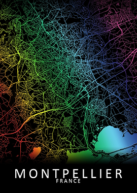 Montpellier France Map