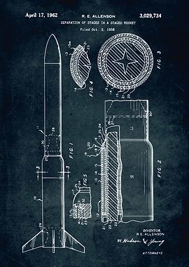 No429 Staged Rocket separa