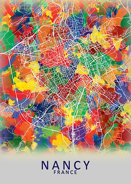 Nancy France City Map