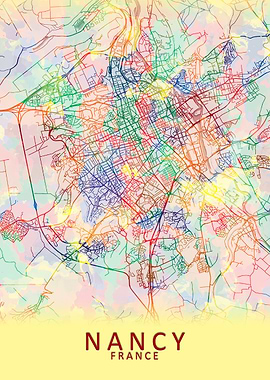 Nancy France City Map