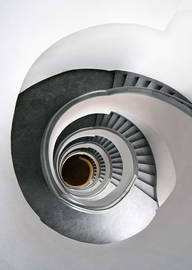 Elegant spiral staircase