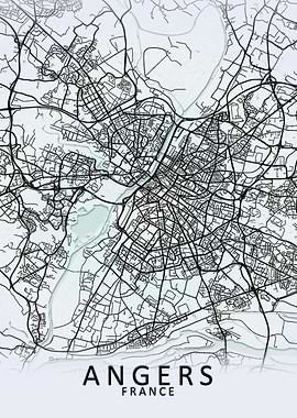 Angers France City Map