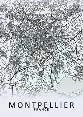 Montpellier France Map